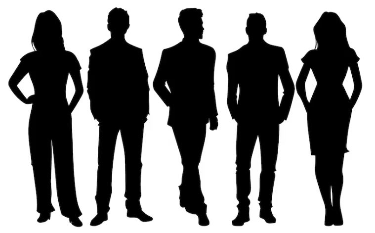 Silueta de trabajadores