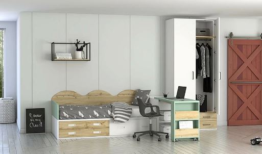 Imagen de dormitorio juvenil